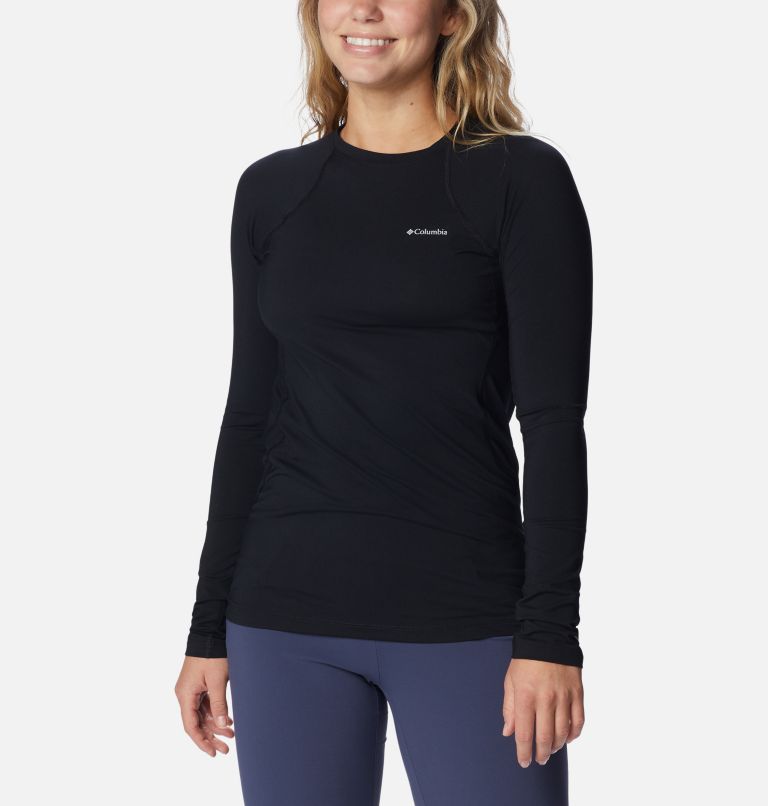 Thumbnail: Women's Midweight Baselayer Crew, Color: Black, image 5