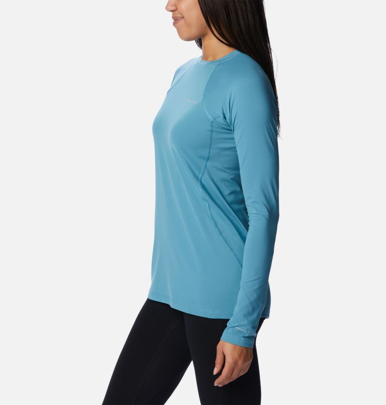 Thumbnail: Women's Midweight Baselayer Crew, Color: Canyon Blue, image 3