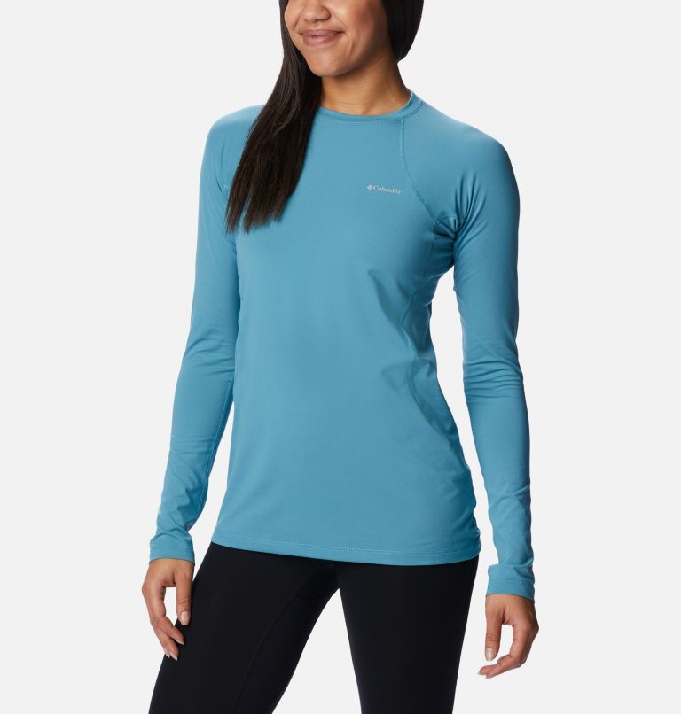 Women's Midweight Baselayer Crew, Color: Canyon Blue, image 5