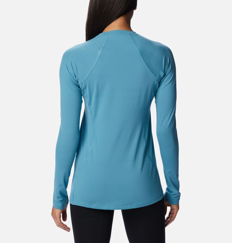 Women's Midweight Baselayer Crew, Color: Canyon Blue, image 2