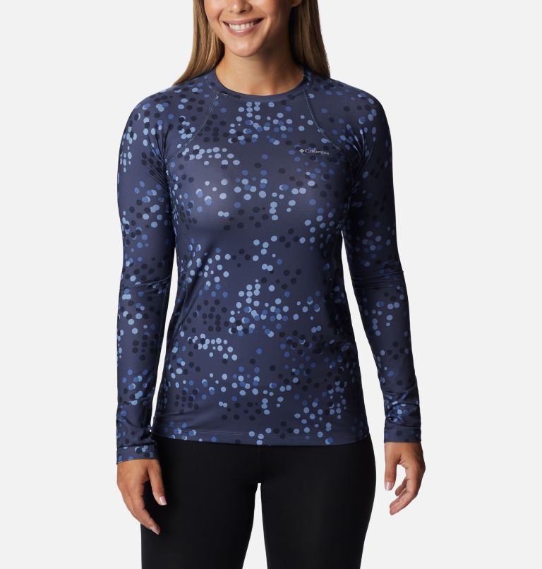 Midweight Long Sleeve Top | 467 | XS, Color: Nocturnal Polka Dot Print, image 1