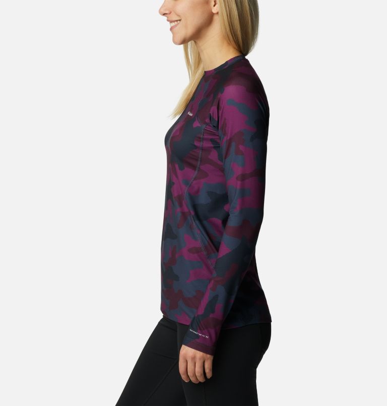 Thumbnail: Midweight Long Sleeve Top | 576 | S, Color: Plum Trad Camo, image 3