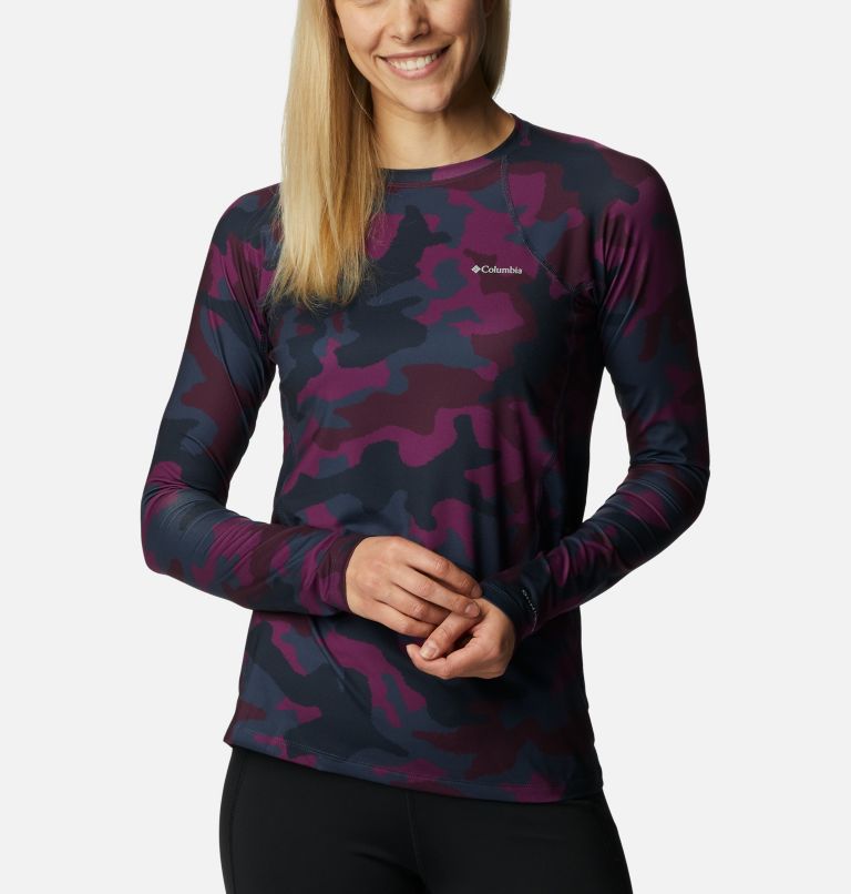 Midweight Long Sleeve Top | 576 | S, Color: Plum Trad Camo, image 5