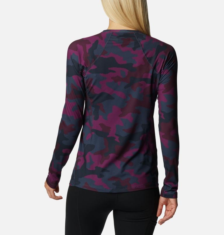 Midweight Long Sleeve Top | 576 | S, Color: Plum Trad Camo, image 2