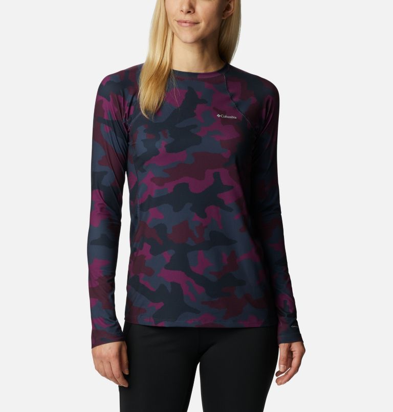 Midweight Long Sleeve Top | 576 | S, Color: Plum Trad Camo, image 1