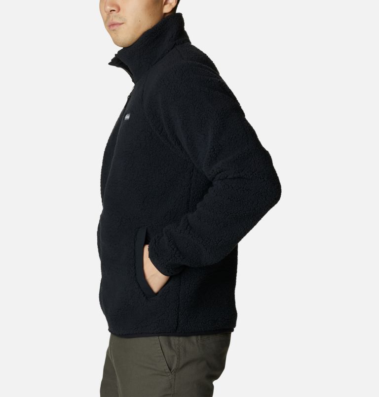Thumbnail: Men's Winter Warmth Heavyweight Fleece Jacket, Color: Black, image 3
