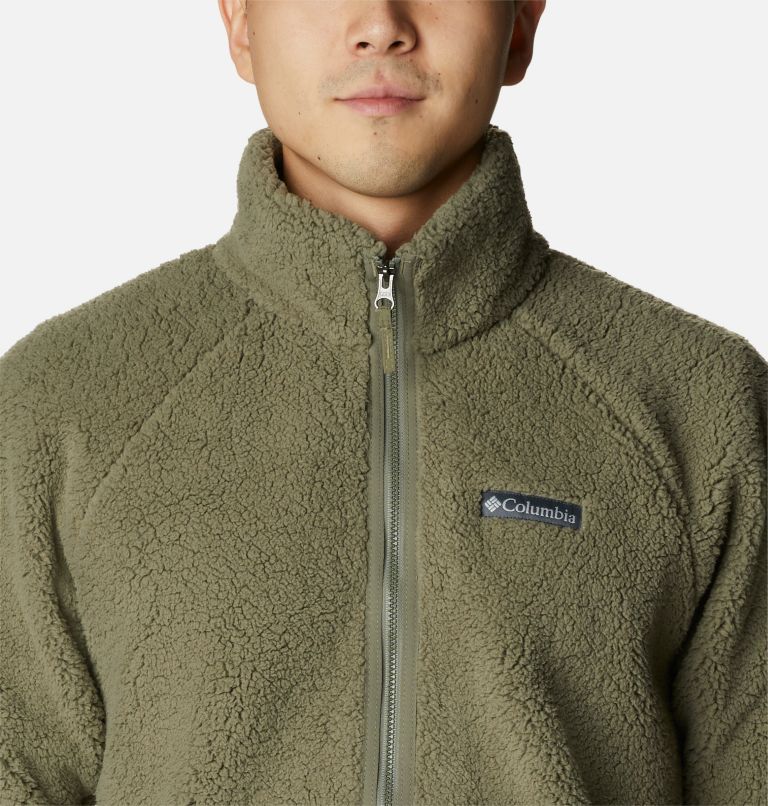Thumbnail: Men's Winter Warmth Heavyweight Fleece Jacket, Color: Stone Green, image 4