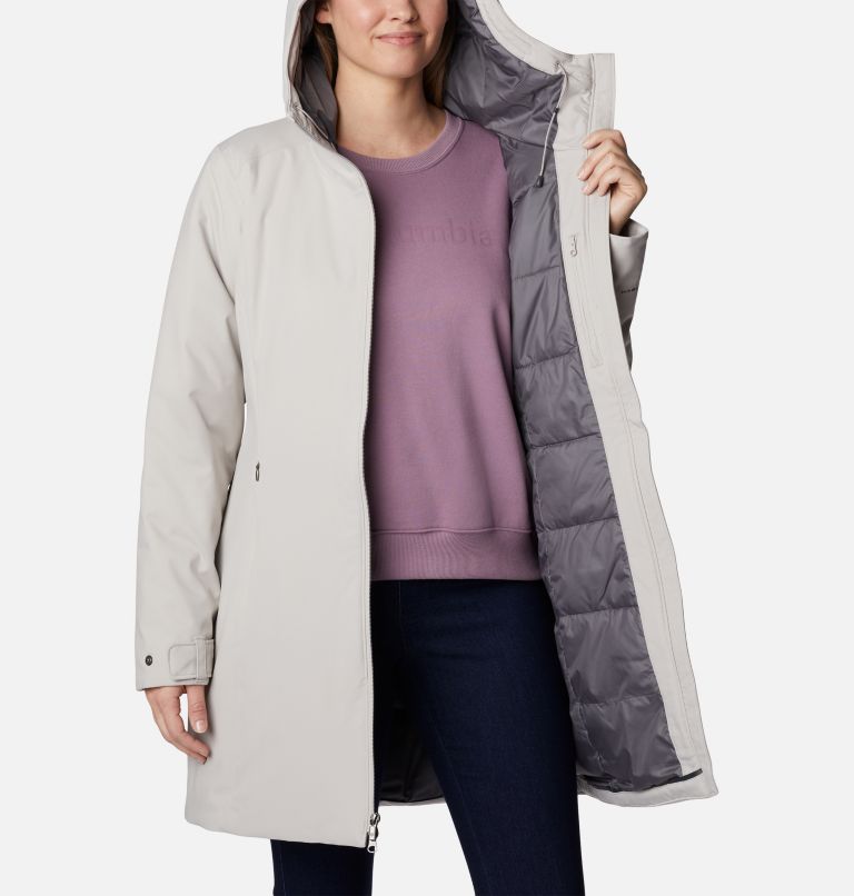 Women's Looking Glass Pass Mid Jacket, Color: Light Cloud, image 5