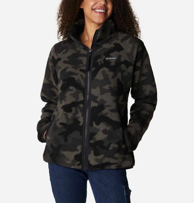 Thumbnail: Women's Winter Warmth Heavyweight Fleece, Color: Black Camo, image 1