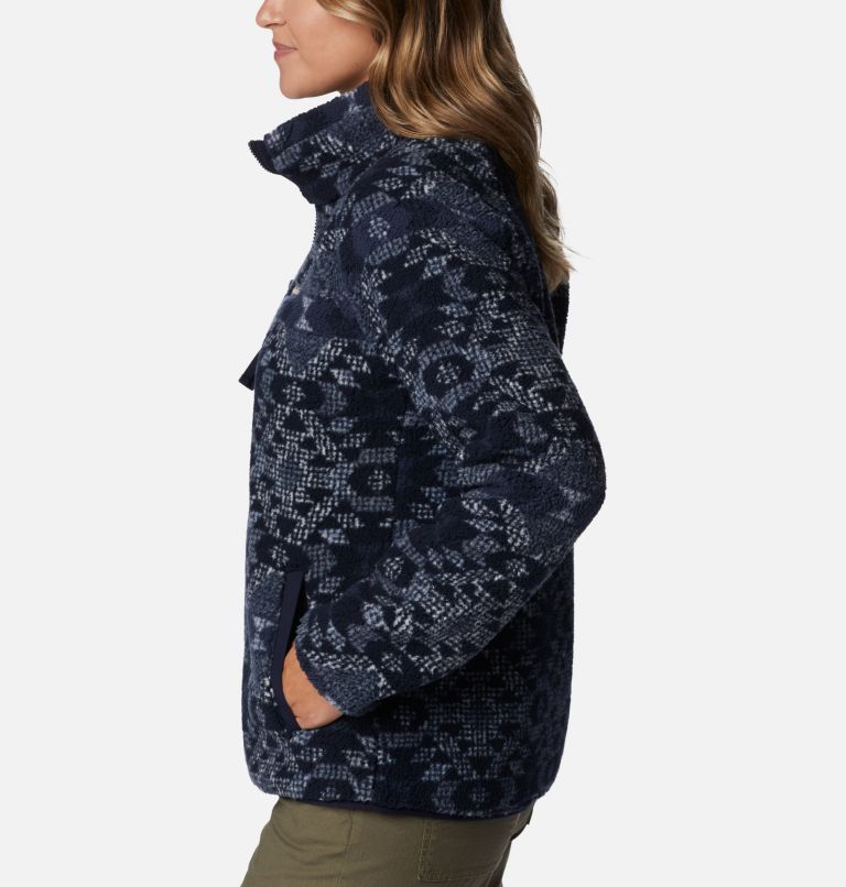 Thumbnail: Women's Winter Warmth Heavyweight Fleece, Color: Cirrus Grey Blanket XL Print, image 3