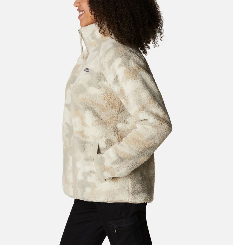 Women's Winter Warmth Heavyweight Fleece, Color: Fossil Camo, image 3