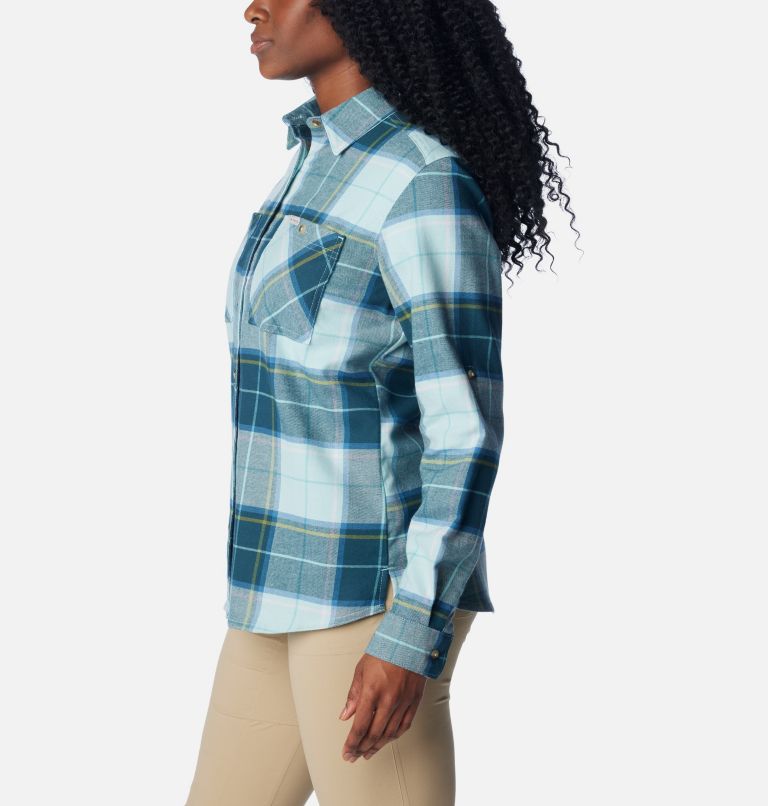 Columbia Women's Clay Hills Stretch Flannel Shirt - XS - White