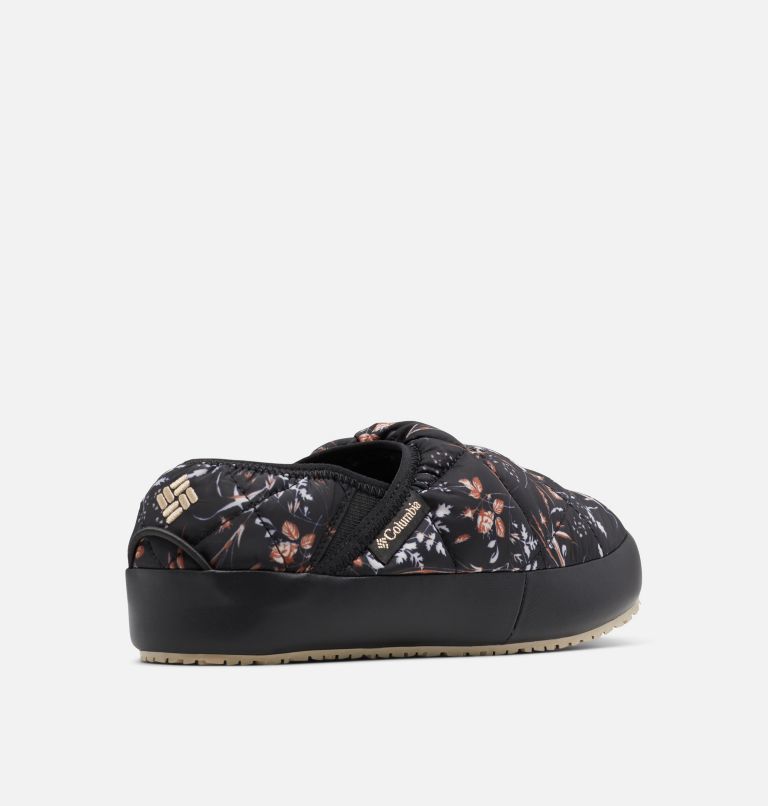 Women's Autumn Lazy Bend Moc Slippers, Color: Black, Warm Gold, image 9