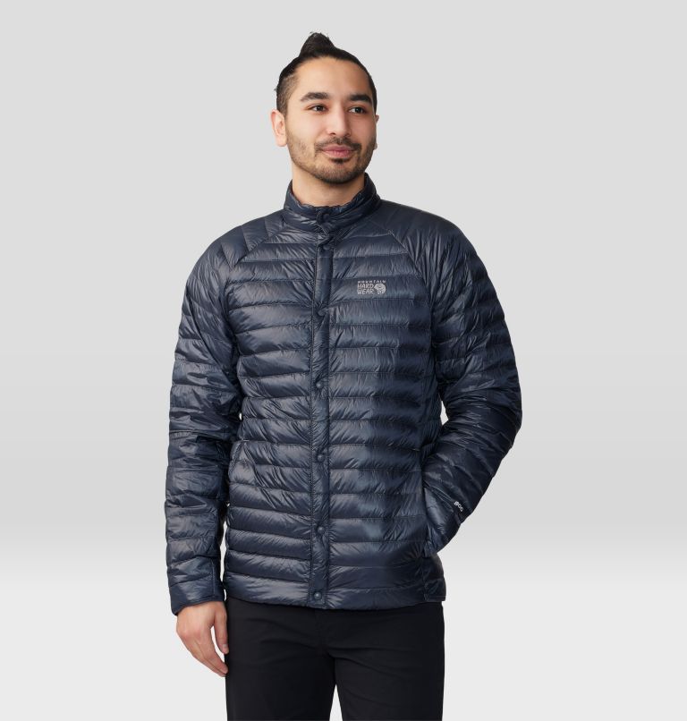 Mountain Hardwear Men's Ghost Whisperer Snap Jacket - S - Blue