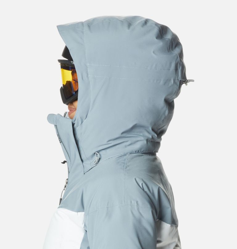 Thumbnail: Women's Wild Card II Down Jacket, Color: White, Tradewinds Grey, image 7