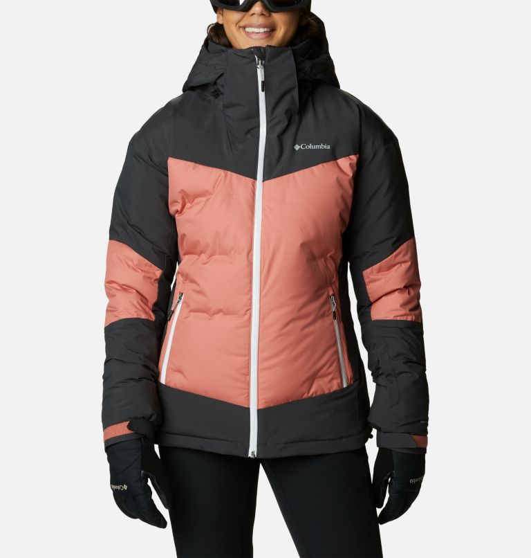 Columbia Chaqueta con Capucha Mujer - Powder Lite - Dark Coral