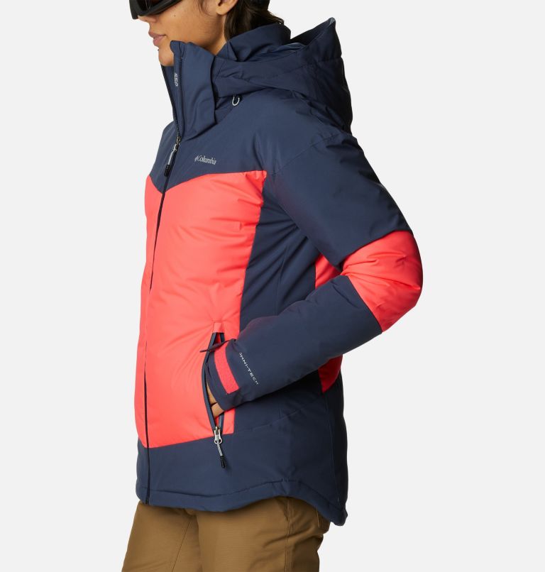 Thumbnail: Women's Wild Card II Down Jacket, Color: Neon Sunrise, Nocturnal, image 3