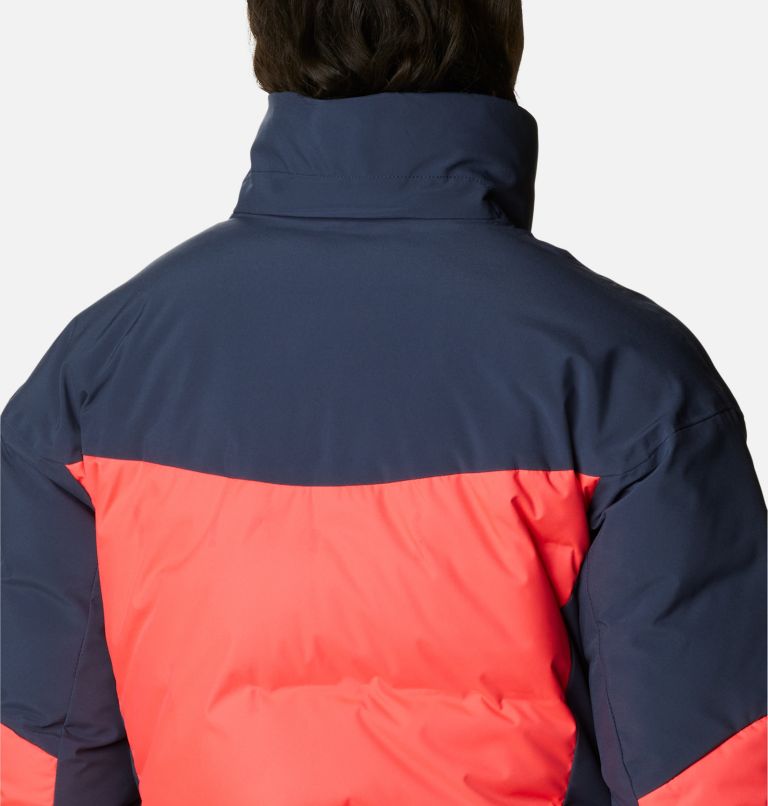 Women's Wild Card II Waterproof Hooded Ski Down Jacket, Color: Neon Sunrise, Nocturnal, image 10