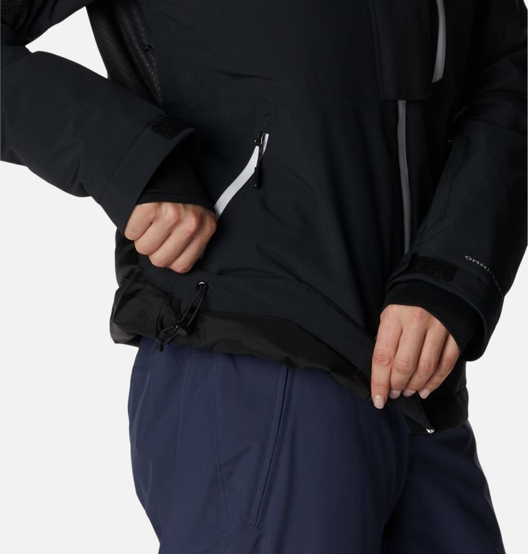 Women's Snow Slab Blackdot Waterproof Ski Jacket, Color: Black, image 13