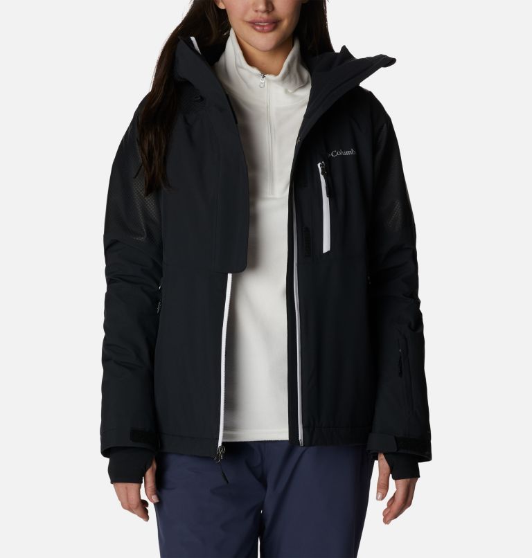 Women's Snow Slab Blackdot Waterproof Ski Jacket, Color: Black, image 14