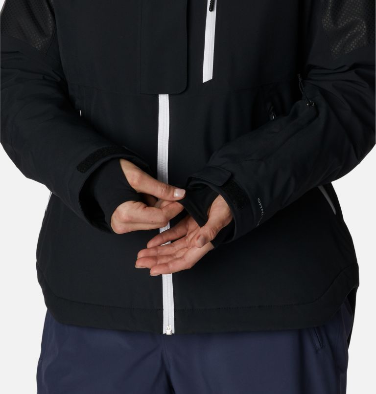 Women's Snow Slab Blackdot Waterproof Ski Jacket, Color: Black, image 9