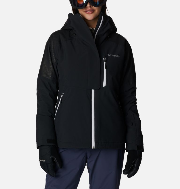 Thumbnail: Chaqueta de esquí impermeable Snow Slab Black Dot para mujer, Color: Black, image 1