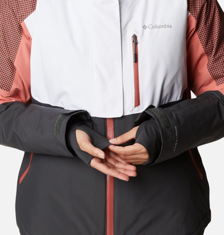 Snow Slab Blackdot Jacket | 100 | XXL, Color: White, Shark, Dark Coral, image 13