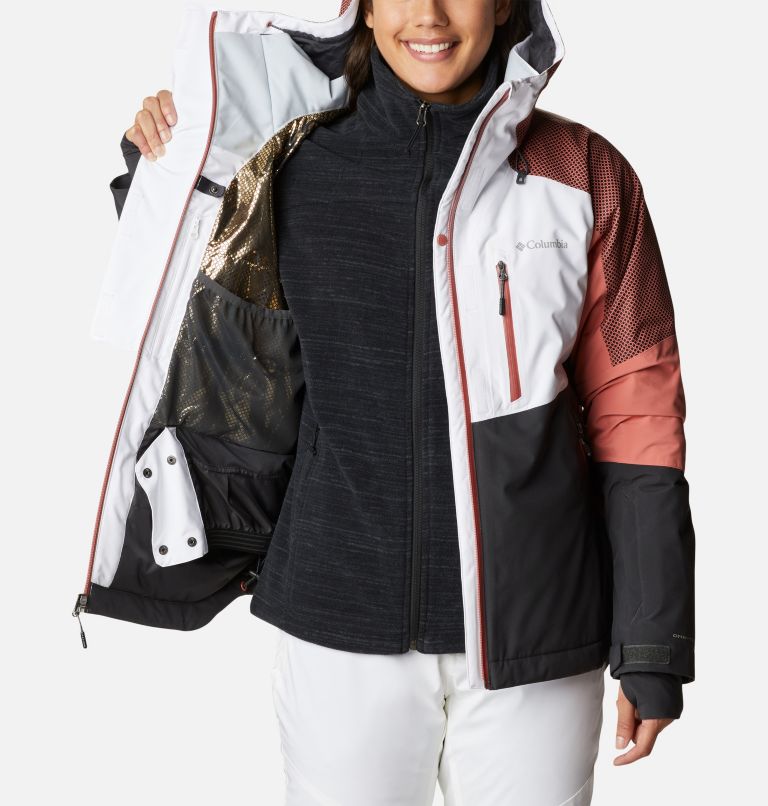 Snow Slab Blackdot Jacket | 100 | XXL, Color: White, Shark, Dark Coral, image 5