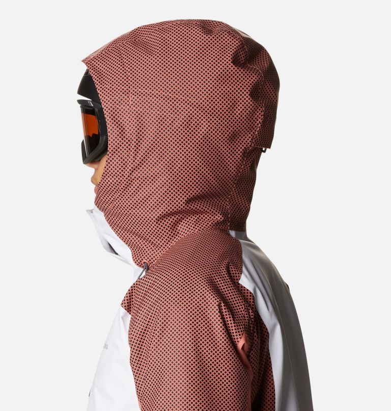 Snow Slab Blackdot Jacket | 100 | XXL, Color: White, Shark, Dark Coral, image 9