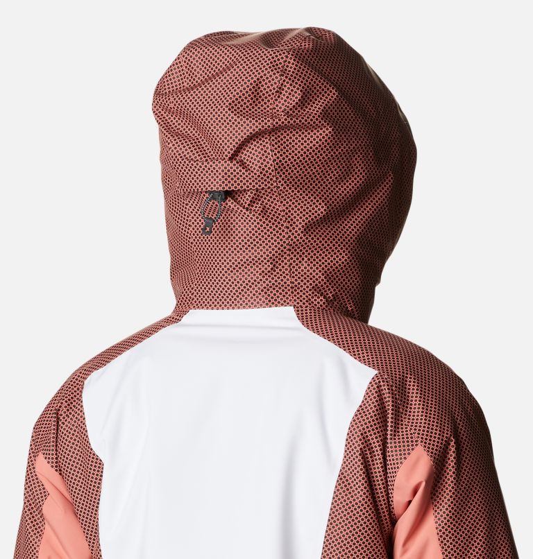 Snow Slab Blackdot Jacket | 100 | XXL, Color: White, Shark, Dark Coral, image 10
