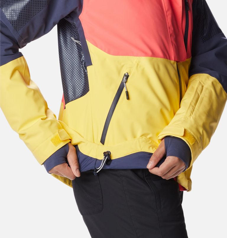 Veste de Ski Imperméable Snow Slab Blackdot Femme, Color: Neon Sunrise, Sun Glow, Nocturnal, image 13