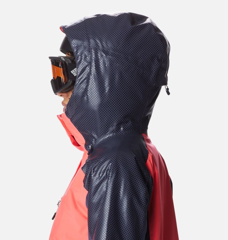 Thumbnail: Women's Snow Slab Blackdot Waterproof Ski Jacket, Color: Neon Sunrise, Sun Glow, Nocturnal, image 7