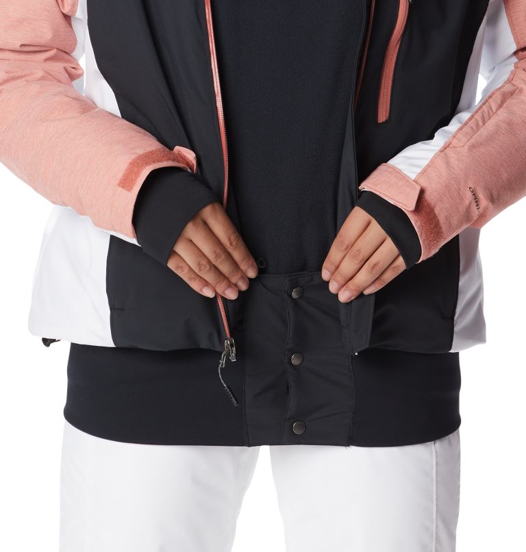 Thumbnail: Women's Sweet Shredder Insulated Jacket, Color: Black, White, Dark Coral, image 12
