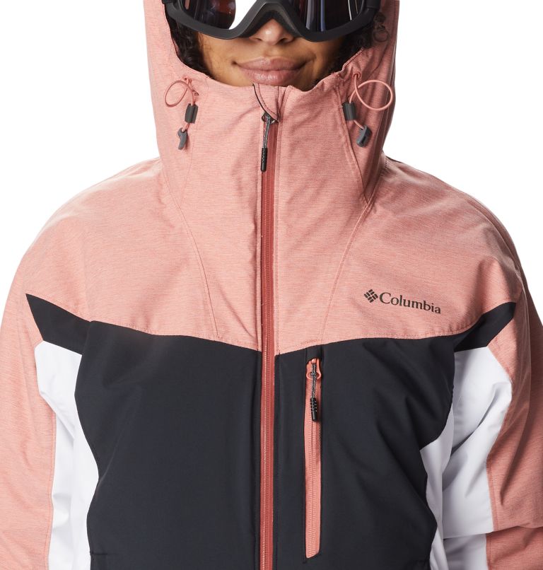 Thumbnail: Women's Sweet Shredder Insulated Jacket, Color: Black, White, Dark Coral, image 4