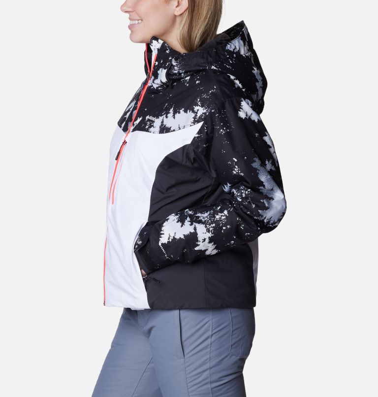 Women's Sweet Shredder Insulated Jacket, Color: White, Shark, White Lookup Print, image 3