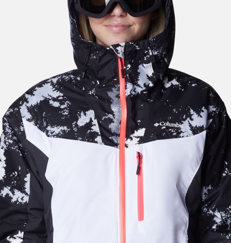 Women's Sweet Shredder Insulated Jacket, Color: White, Shark, White Lookup Print, image 4