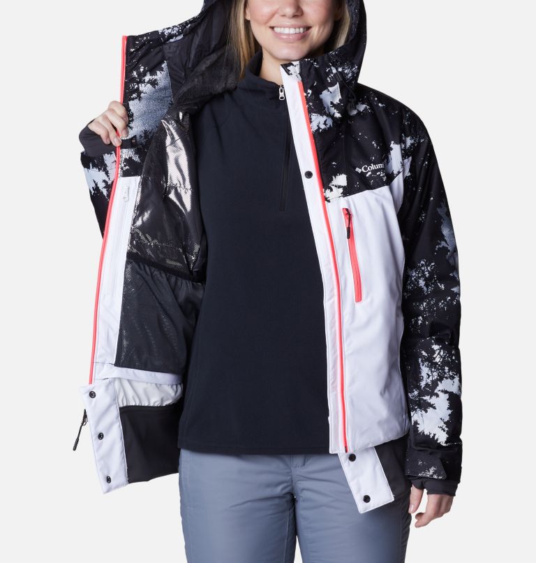 Thumbnail: Women's Sweet Shredder Insulated Jacket, Color: White, Shark, White Lookup Print, image 5