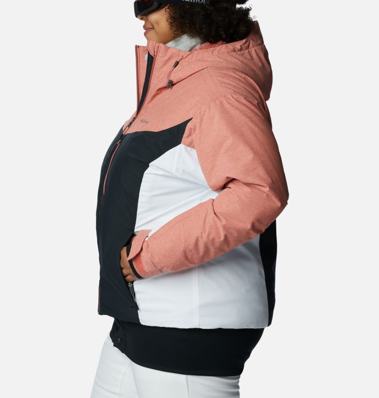 Thumbnail: Women's Sweet Shredder Insulated Jacket - Plus Size, Color: Black, White, Dark Coral, image 3