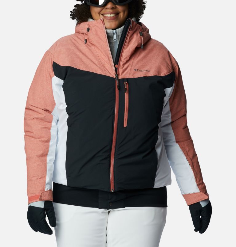 Thumbnail: Women's Sweet Shredder Insulated Jacket - Plus Size, Color: Black, White, Dark Coral, image 1