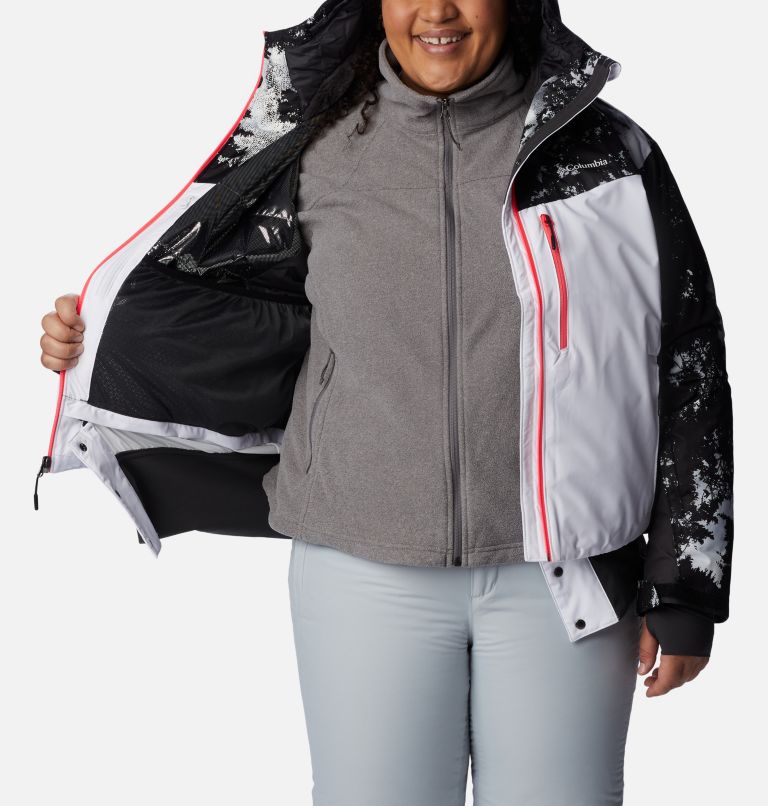 Women's Sweet Shredder Insulated Jacket - Plus Size, Color: White, Shark, White Lookup Print, image 5