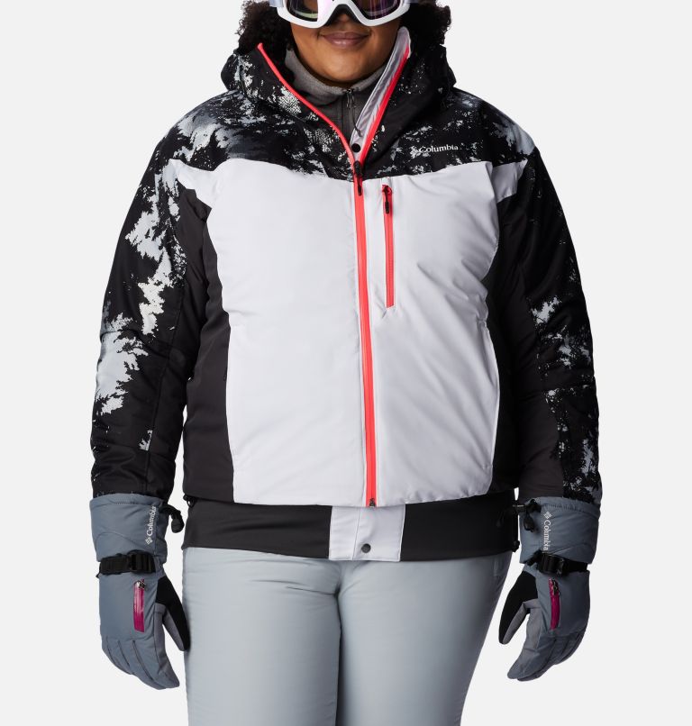 Women's Sweet Shredder Insulated Jacket - Plus Size, Color: White, Shark, White Lookup Print, image 1