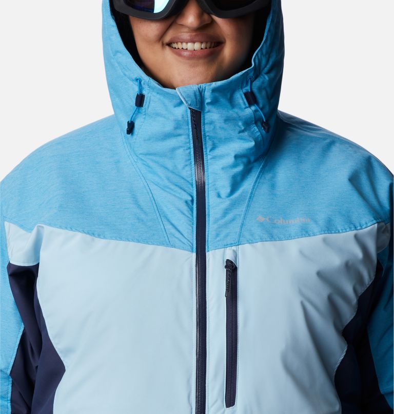 Thumbnail: Women's Sweet Shredder Insulated Jacket - Plus Size, Color: Spring Blue, Nocturnal, Blue Chill, image 4