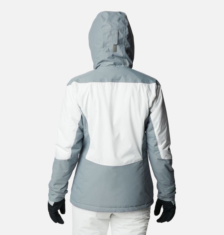 Women's Rosie Run Insulated Jacket, Color: White, Tradewinds Grey, image 2