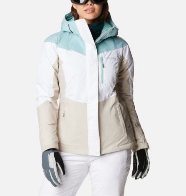 Columbia white ski on sale jacket