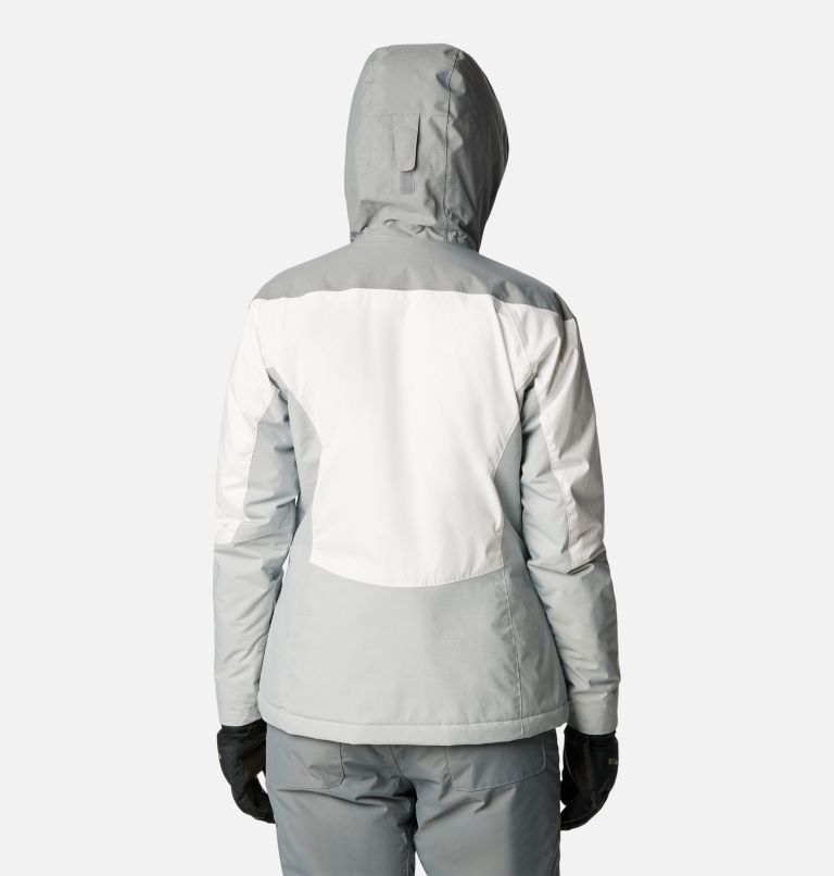 Thumbnail: Women's Rosie Run Insulated Jacket, Color: White, Tradewinds Grey, Cirrus Grey, image 2