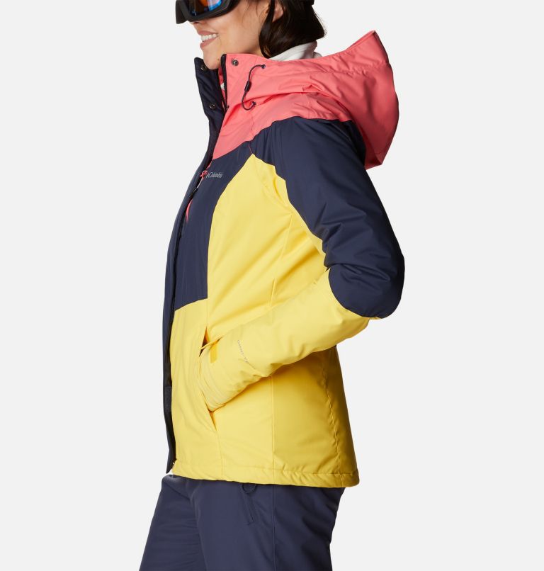 Thumbnail: Women's Rosie Run Insulated Jacket, Color: Nocturnal, Neon Sunrise, Sun Glow, image 3