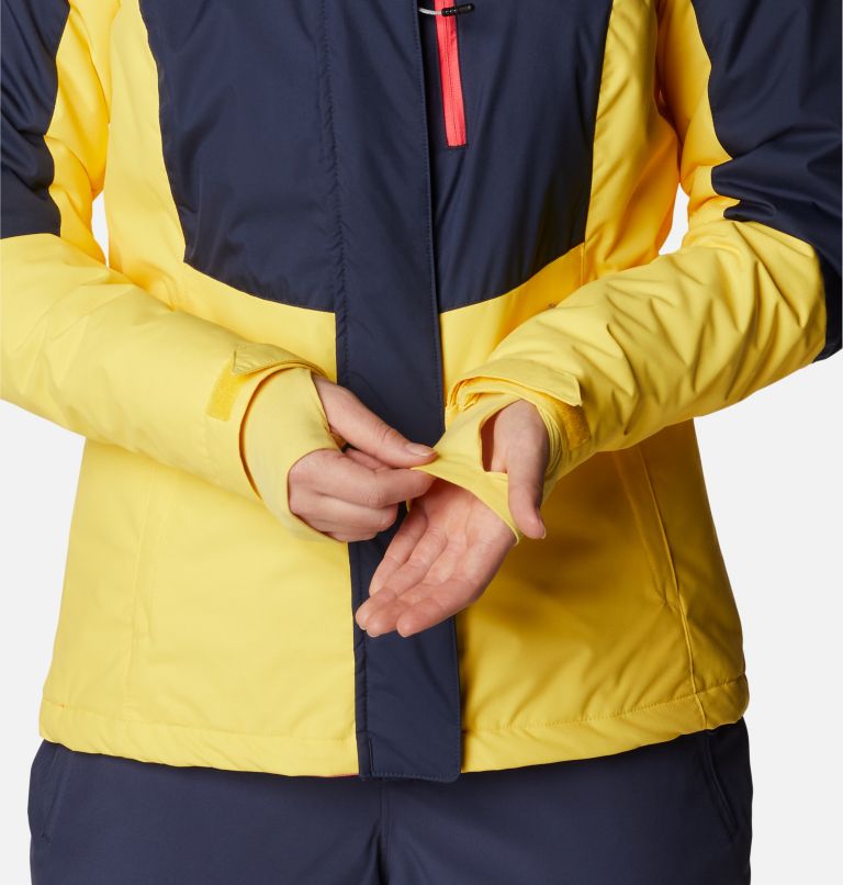 Thumbnail: Women's Rosie Run Insulated Jacket, Color: Nocturnal, Neon Sunrise, Sun Glow, image 9
