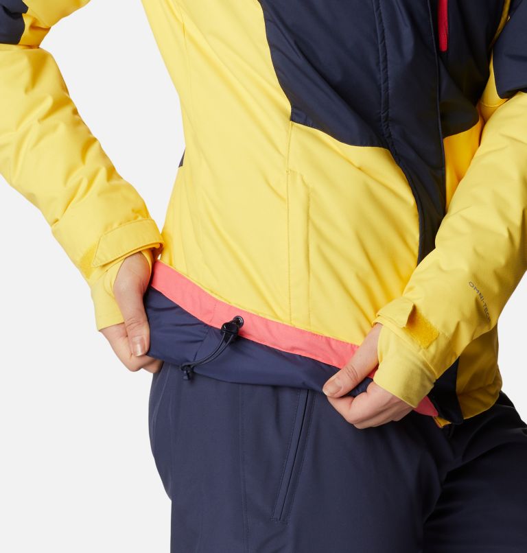 Thumbnail: Women's Rosie Run Insulated Jacket, Color: Nocturnal, Neon Sunrise, Sun Glow, image 11