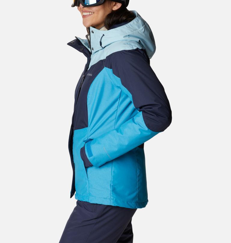 Thumbnail: Women's Rosie Run Insulated Jacket, Color: Nocturnal, Spring Blue Hthr, Blue Chill, image 3