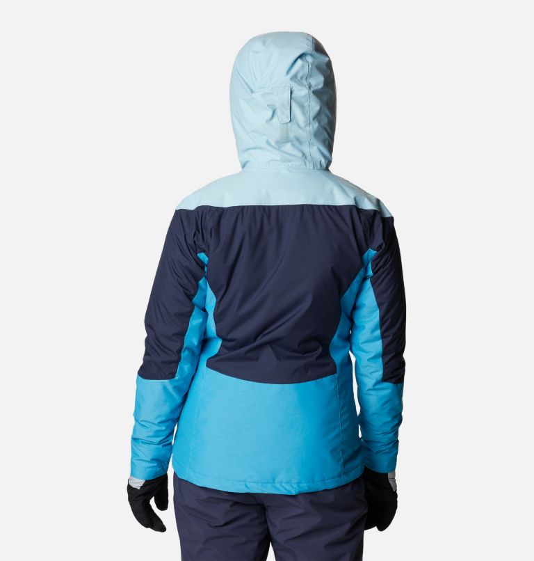 Thumbnail: Women's Rosie Run Insulated Jacket, Color: Nocturnal, Spring Blue Hthr, Blue Chill, image 2